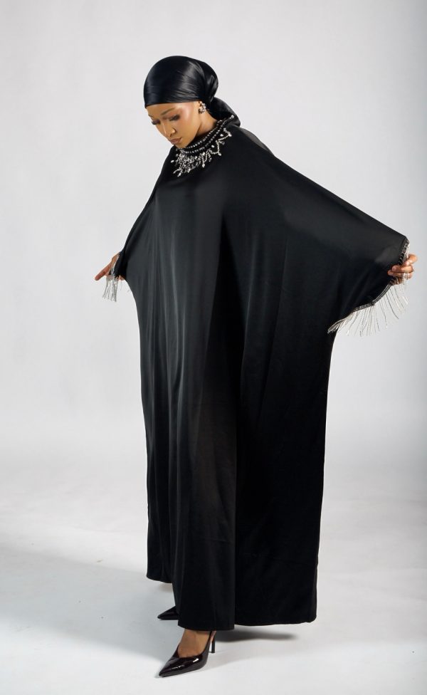 ABAYA Habi Noir